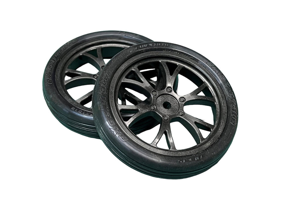 eXcelerate Super V Front Wheel Pre Mount w/X-Hard Belted Tires (2) XCE-0056-XH image 0