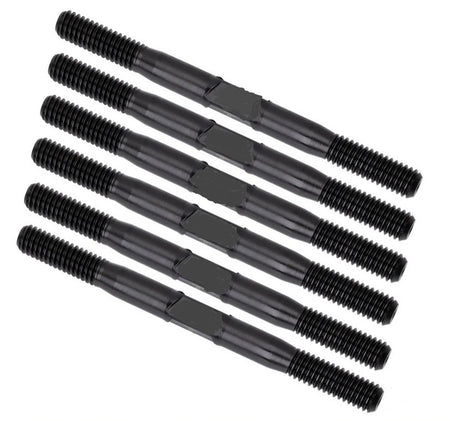 Black Titanium Turnbuckle Set of 6 for Associated B7 &amp; B7d Buggy from Rotor Ron image 0