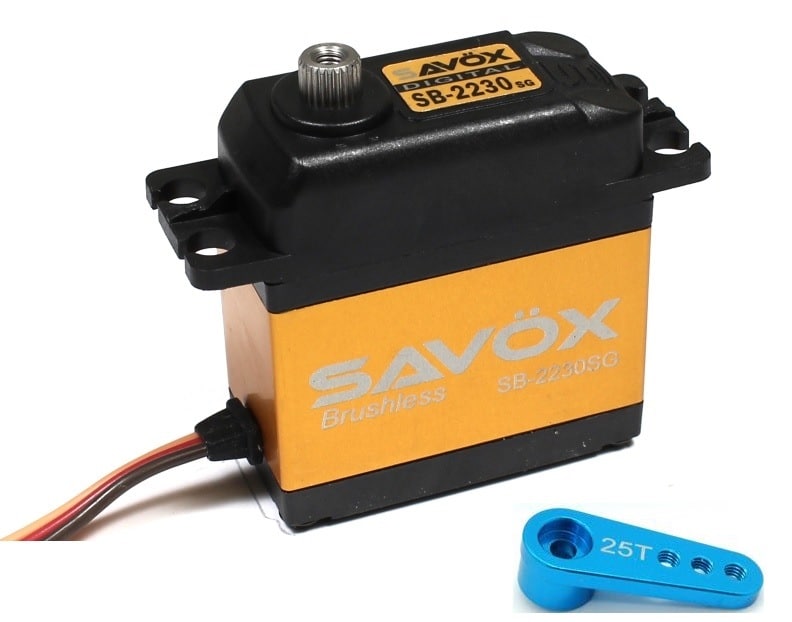 Savox SB-2230SG Monster Torque Brushless Digital Servo w/ 25T Aluminum Horn image 0
