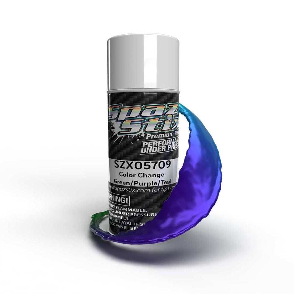 Spaz Stix Green Purple Teal Color Changing Paint 3.5oz Can SZX05709 05709 image 0