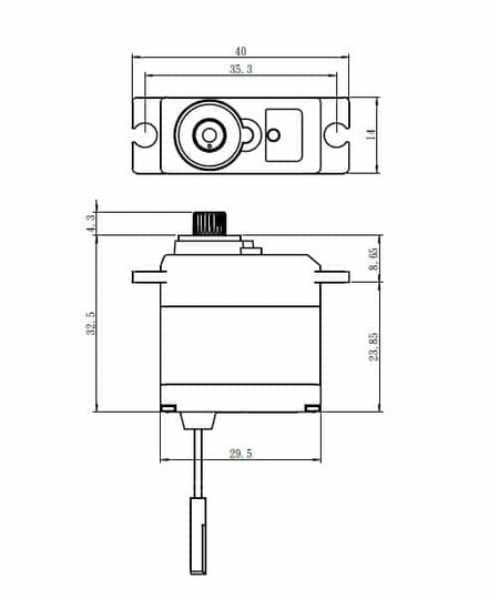 Savox SW-0250MG Plus Waterproof Metal Gear Micro Servo for Traxxas 1/16 Vehicles image 1