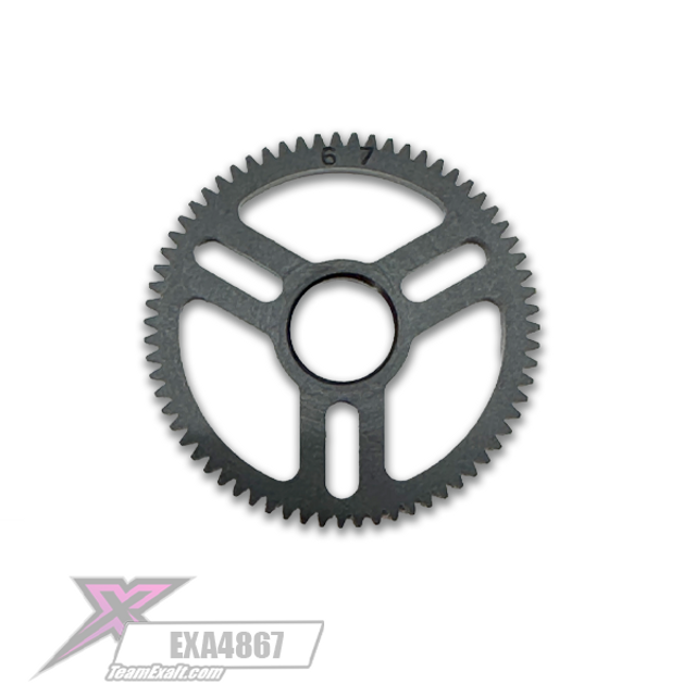 Team Exalt X-tra Light-Speed Machined Delrin 67t (Tooth) 48p Spur Gear EXA4867 image 0