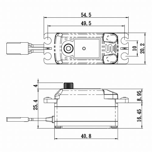 Savox SC-1251MG Low Profile Hi Speed Digital Servo with Soft Start SAVSC1251MGP image 1