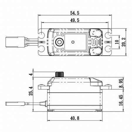 Savox SC-1251MG Low Profile Hi Speed Digital Servo with Soft Start SAVSC1251MGP image 1