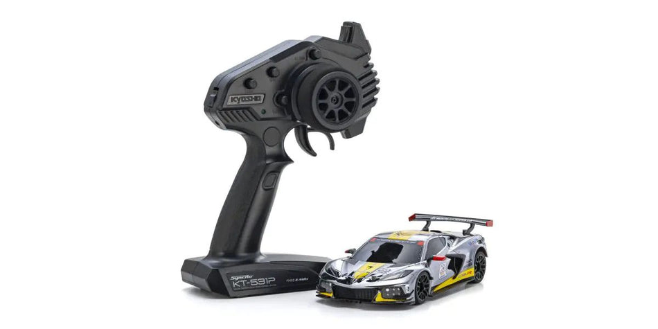 Kyosho Mini-Z MR-04 readyset Corvette C8.R Chrome 20th Anniversary 32356CRY image 0
