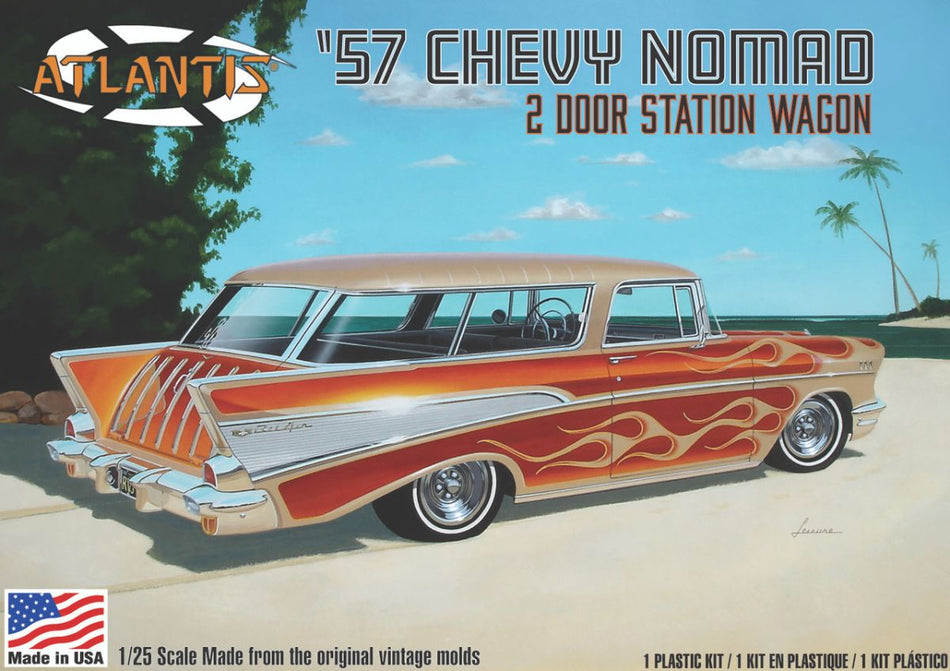 Atlantis 1/25 1957 Chevy Nomad Belair Model Plastic Model Kit H1260 image 0