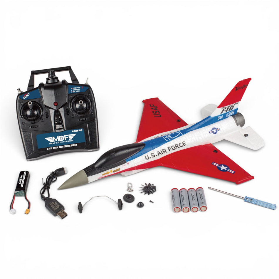 Rage Curtiss F-16 Micro RTF Airplane w/PASS- Pilot Assist Stability System 1700
