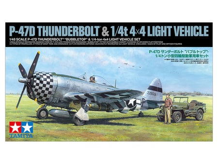 Tamiya 1/48 P-47D Thunderbolt Bubbletop Plastic Model Kit 25214 TAM25214 image 0