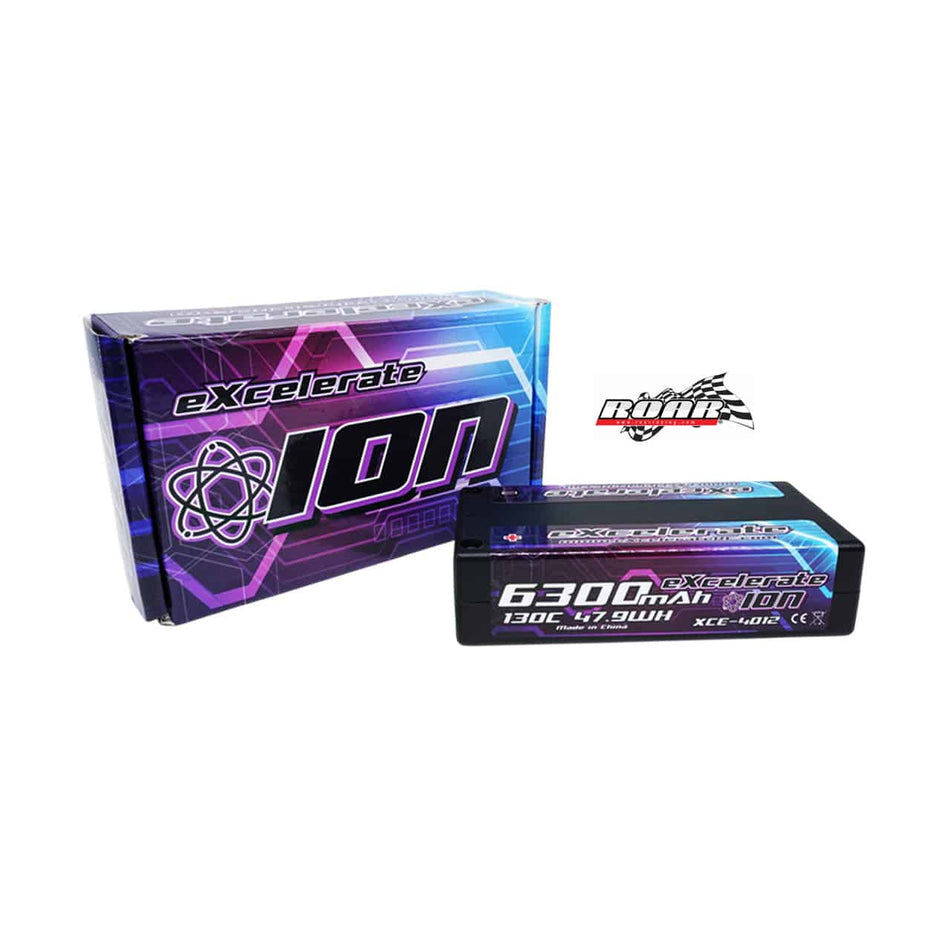 Excelerate ION 2S 130C Hardcase LiPO (7.6V/6300mAh) Shorty Lipo Battery XCE-4012 image 0