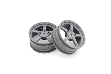 Kyosho Fazer 5 Spoke Racing Wheel Gray (2pc) FAH705GY image 0