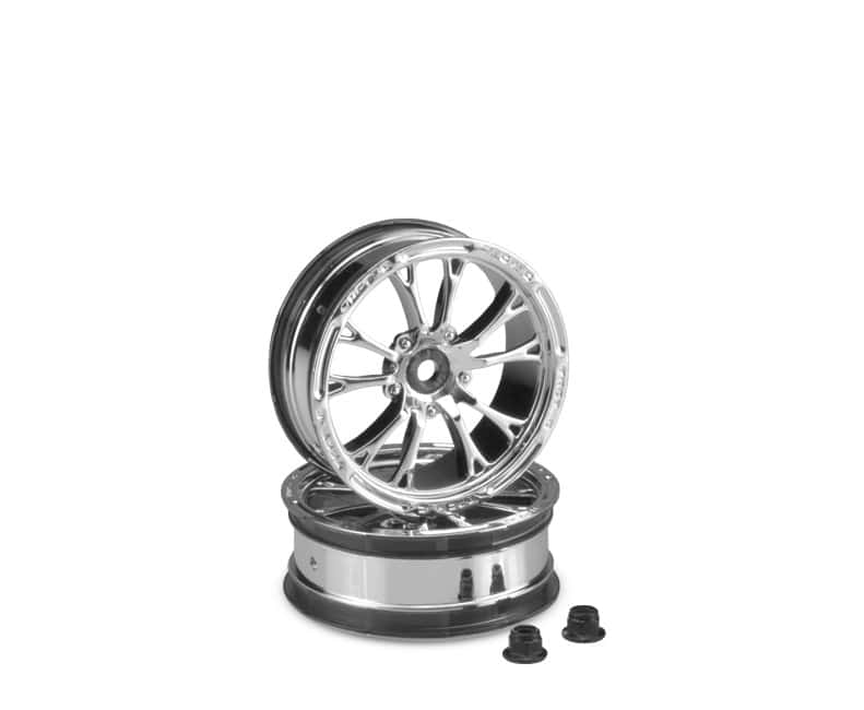 Jconcepts Tactic Drag Street Eliminator 2.2 12mm Hex Front Wheel Chrome JCO3399C image 0