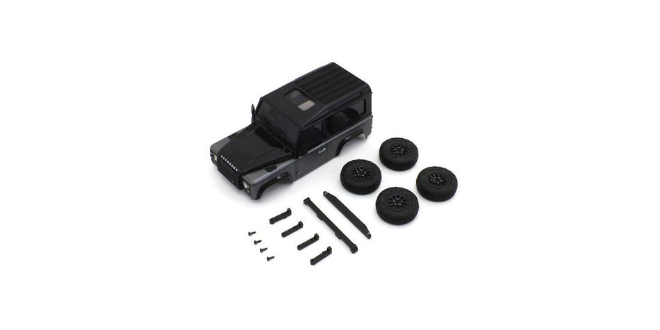 Kyosho MX-01 Land Rover Defender 90 Corris Gray Body Set Mini-Z 4X4 MXBT06GM image 0