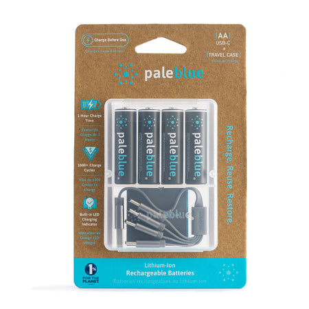 PaleBlue Lithium Ion USB Rechargeable AA Batteries 4pk PBLPBAAC image 2