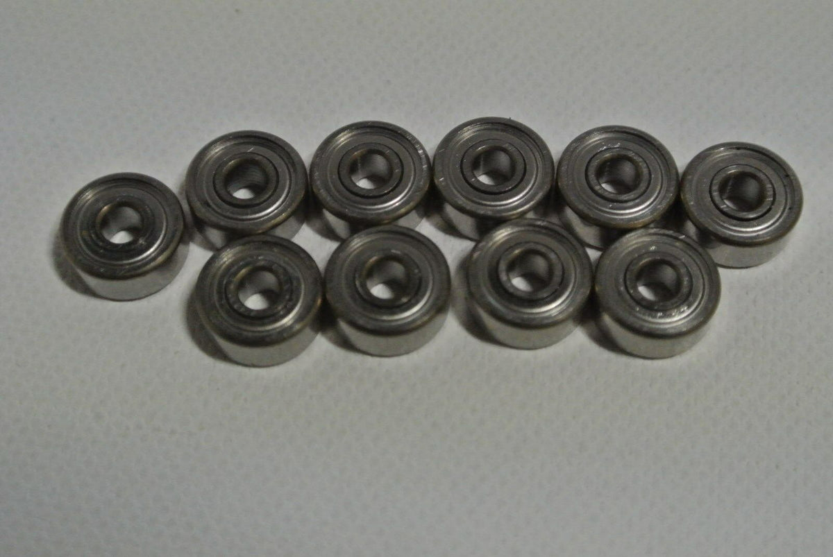 Lot of 10 New Fantom R1 Trinity Motor Bearings others too .125" x .375" x .156" (⅛ x ⅜ x 5/32) image 0