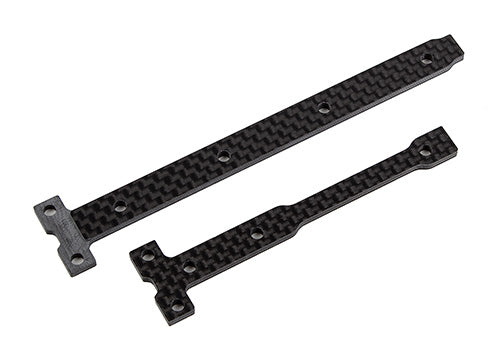 Team Associated B74.2 B74.2D Carbon Fiber Stiff Chassis Brace Support Set 92365 image 0
