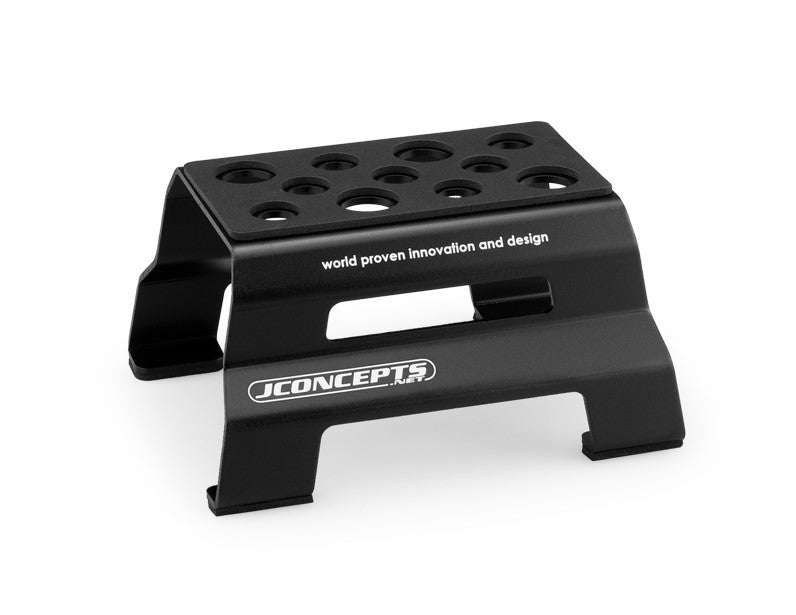 JConcepts Black Metal Car Pit Stand For 1/10th &amp; 1/8th Vehicles 29032 image 0