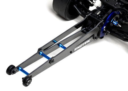 Exotek DR10 Carbon Fiber Adjustable Wheelie Bar Set EXO1962 image 0