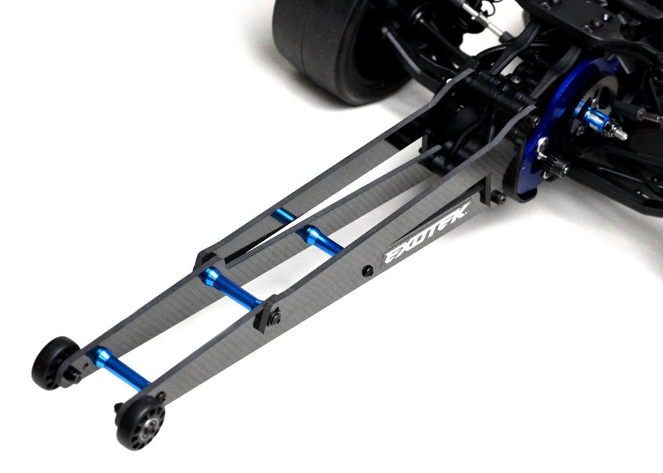 Exotek DR10 Carbon Fiber Adjustable Wheelie Bar Set EXO1962 image 0
