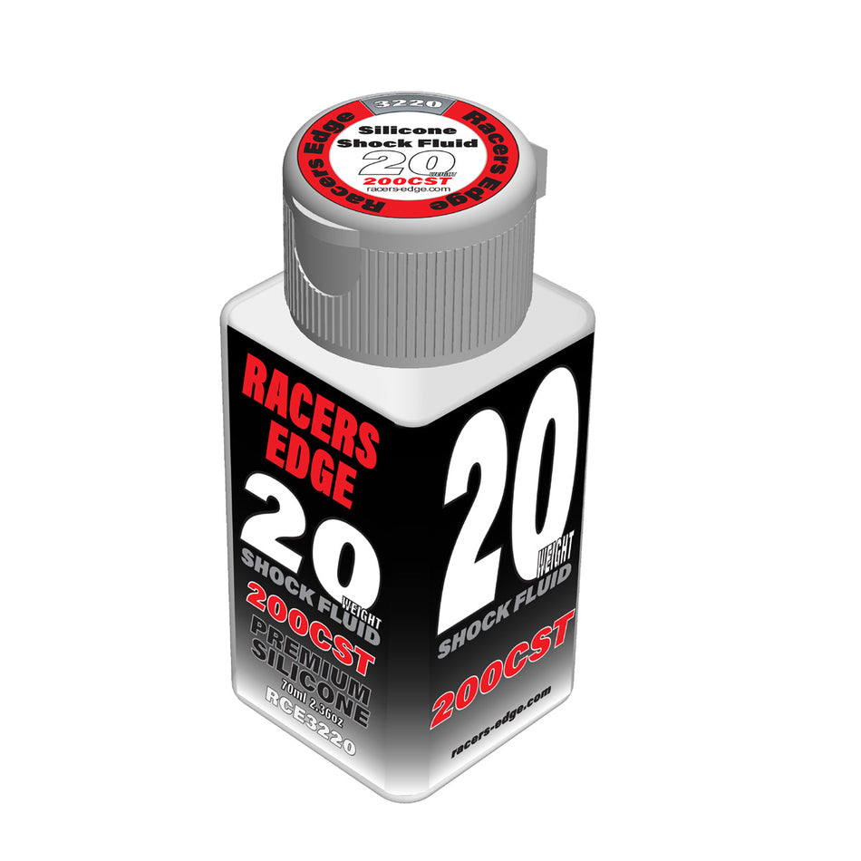 Racers Edge 20 Weight Silicone Shock Oil 200cst 70ml Ez Pour Bottle RCE3220 3220 image 0