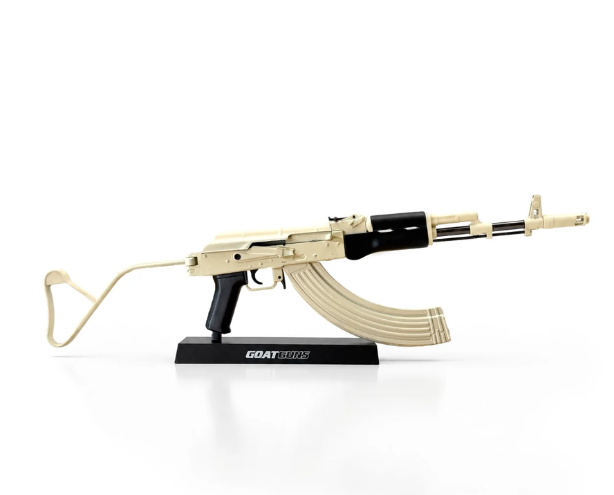 GoatGuns 1/3 Scale Die Cast AK47 Toy Model Rifle Coyote Wirestock Only 900 Made
