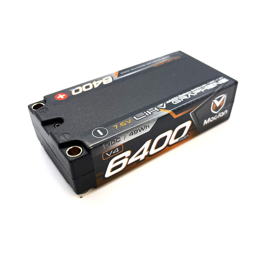 Maclan Racing Graphene V4 HV 6400mAh 2S 130C Shorty Lipo MCL6030 image 0