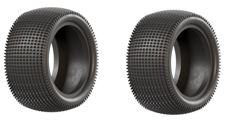 Raw Speed Fast Forward 2.2 Rear 2wd/4wd Carpet Tires (2pc) Yellow Soft100314S image 0