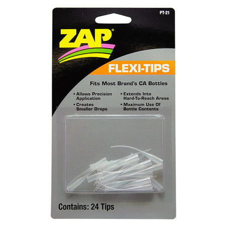 Zap Flexi-Tips (24pcs) Glue Tips for RC Tire Glue PT-21  PAAPT-21 image 0
