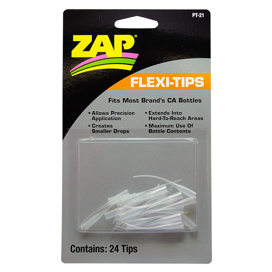 Zap Flexi-Tips (24pcs) Glue Tips for RC Tire Glue PT-21  PAAPT-21 image 0