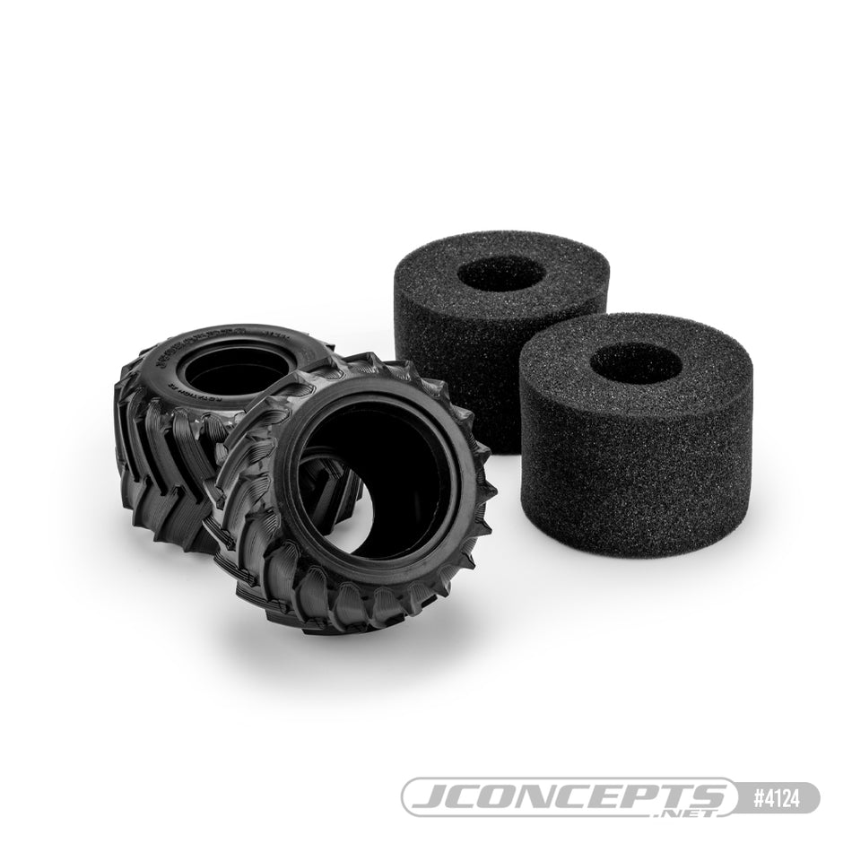 Jconcepts Racer Tires Blue Compound Fits JC #3455 Wheel for Losi Mini LMT 412401 image 0