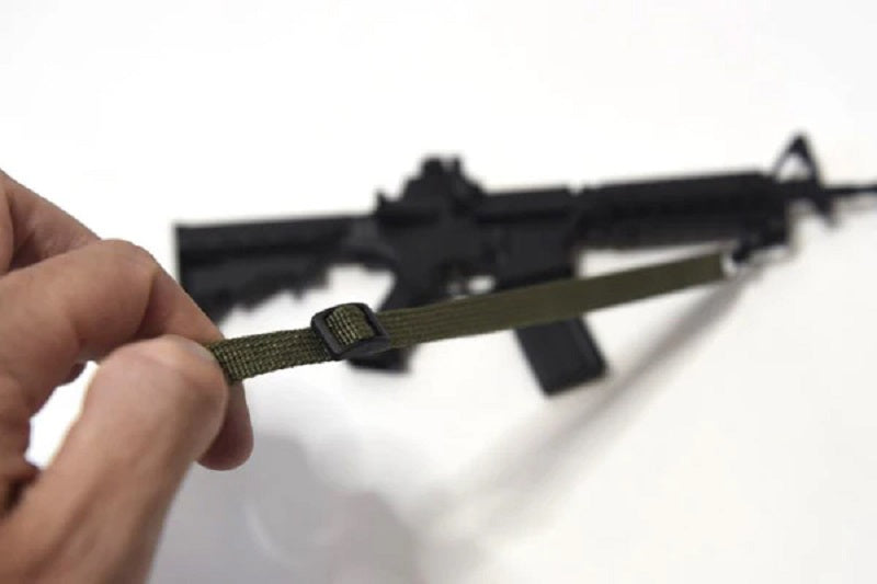 GoatGuns Mini Adjustable Sling Camo Green for 1/3 Scale AR & AK DieCast Models
