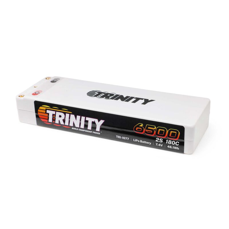 Trinity 2S 7.4v 6500mAh 180c Stick Pack LiPo Battery 5mm Bullets TRI-1077 image 0