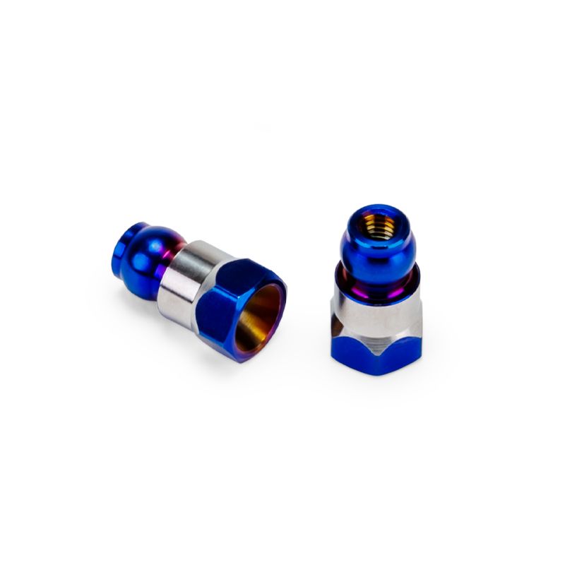 Jconcepts Fin Titanium Rear Stand-Off Set of 2 B7 - B7D Burnt Blue 10mm 51601 image 0