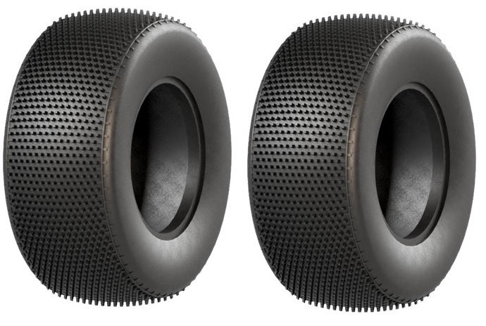 Raw Speed Rewind Short Course Carpet Tire (2pc) Yellow Soft w/Inserts 100515SG image 0