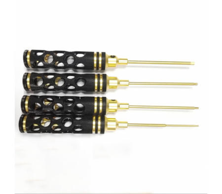 Rotor Ron Aluminum Handle Titanium Tip Hex Driver Tool Kit 1.5 2.0 2.5 3.0mm image 0
