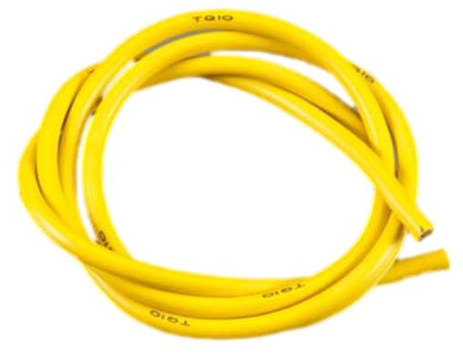 TQ Racing 10 Gauge (10AWG) Super Flexible Wire Yellow 3 Feet 1136 image 0