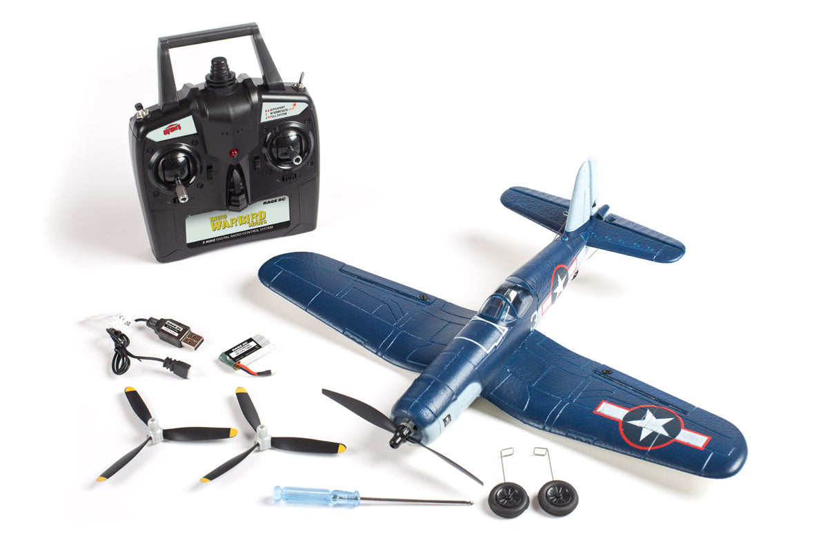 Rage F4U Corsair Jolly Rogers Micro RTF Airplane w/PASS Stability System 1301V2 RGRA1301V2 image 0