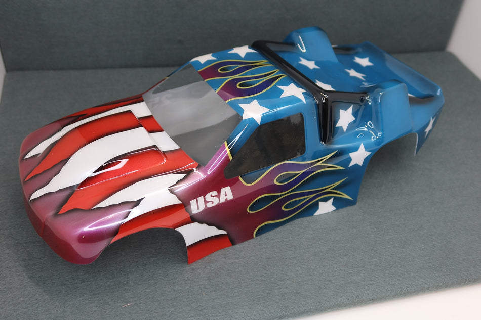 Ron's Reserve Custom Airbrush Painted Body Team Associated RC10T Stadium Truck