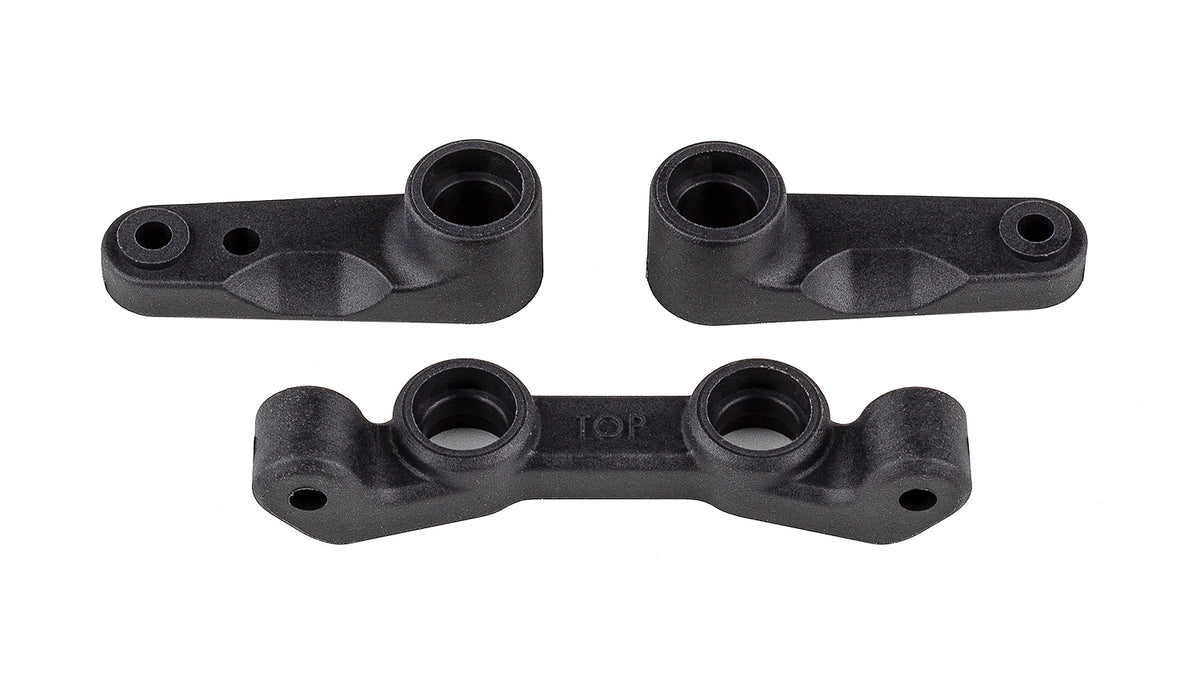 Team Associated B7 &amp; B7d Carbon Steering Bellcrank and Rack Set 92489 image 0