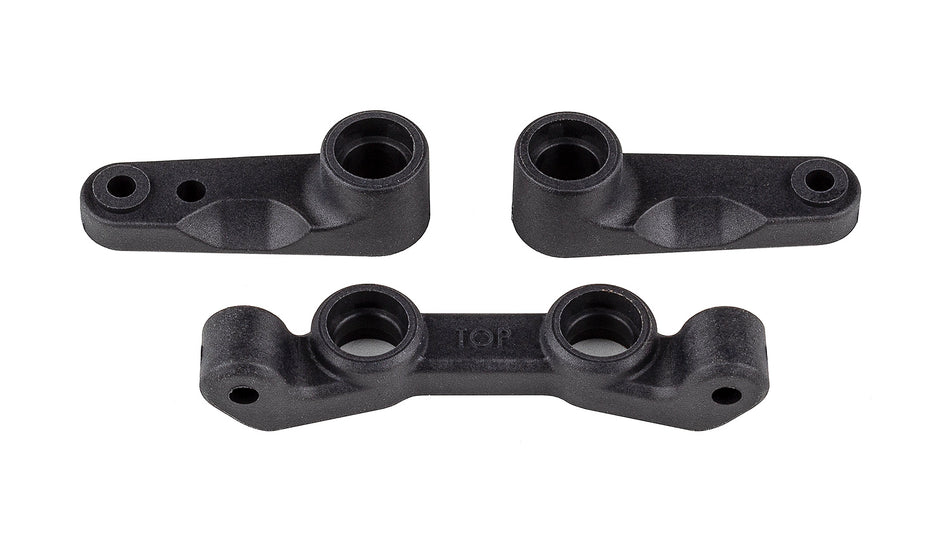 Team Associated B7 &amp; B7d Carbon Steering Bellcrank and Rack Set 92489 image 0