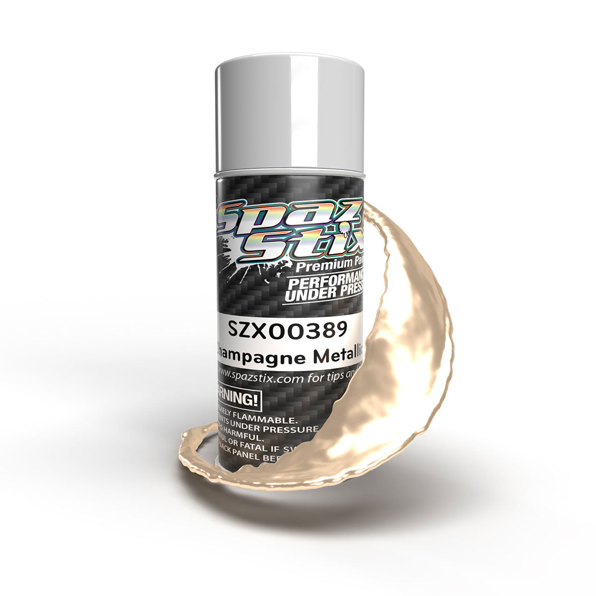 Spaz Stix Champagne Metallic Aerosol Spray Paint 3.5oz Can SZX00389 image 0