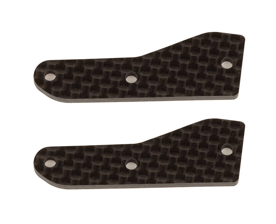 Team Associated RC8B4 FT Front Upper Carbon Fiber Arm Inserts 2mm 81537 image 0