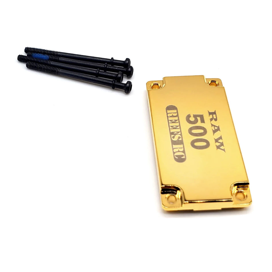 Reefs RC Brass Bottomz Case for Raw 500 Servo REEFS165 image 0