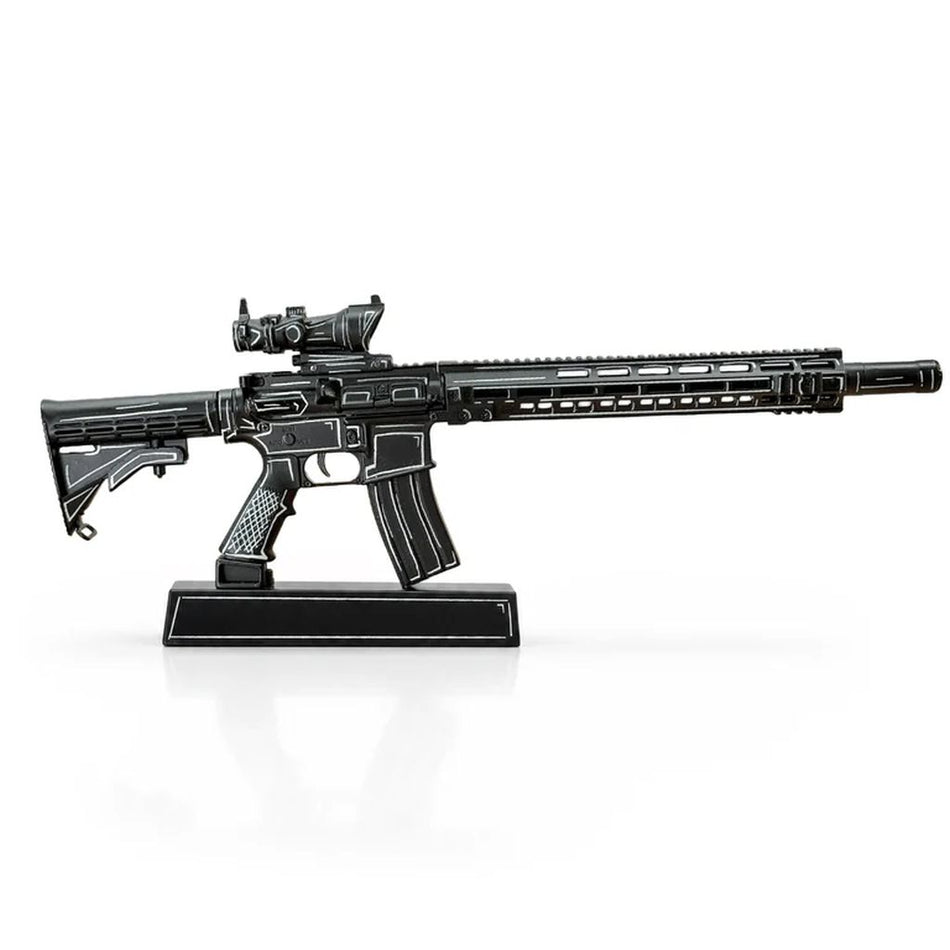 GoatGuns 1/3 Scale Die Cast AR15 AR-15 Model Rifle Black Cel (Nocturnal) Diecast