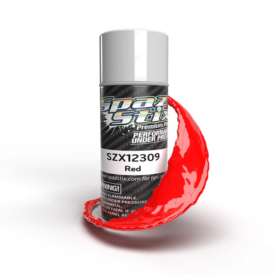 Spaz Stix Solid Red Paint 3.5oz Can SZX12309 12309 image 0