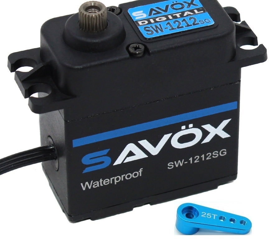 Savox SC-1252MG High Speed Low Profile Servo Free Aluminium servo horn Gold